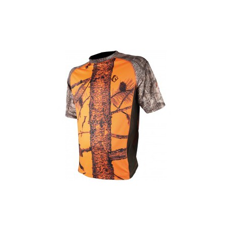 Tee Shirt somlys camouflage orange 053