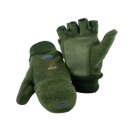 Gants Moufles En Laine Et Polaire Riserva R1656